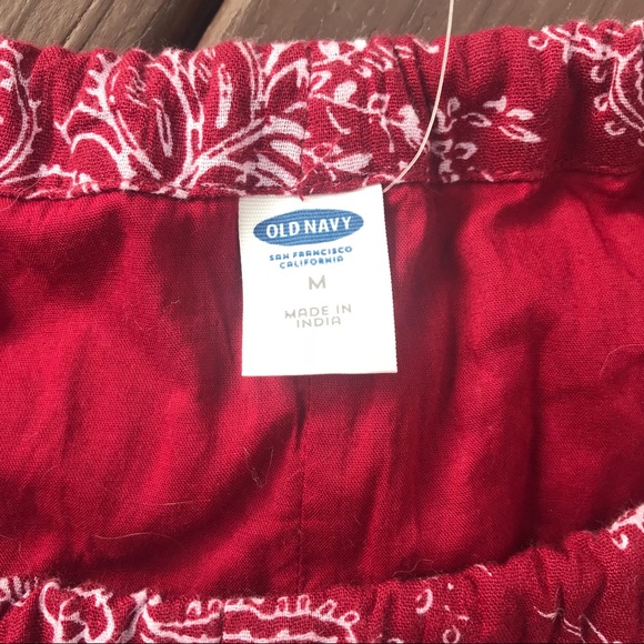 Old Navy High-Neck Tie-Neck Swing Dress in Garnet - Picture 4 of 5